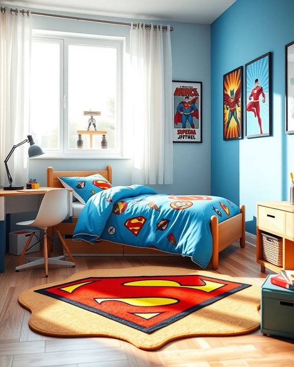 custom superhero wall art