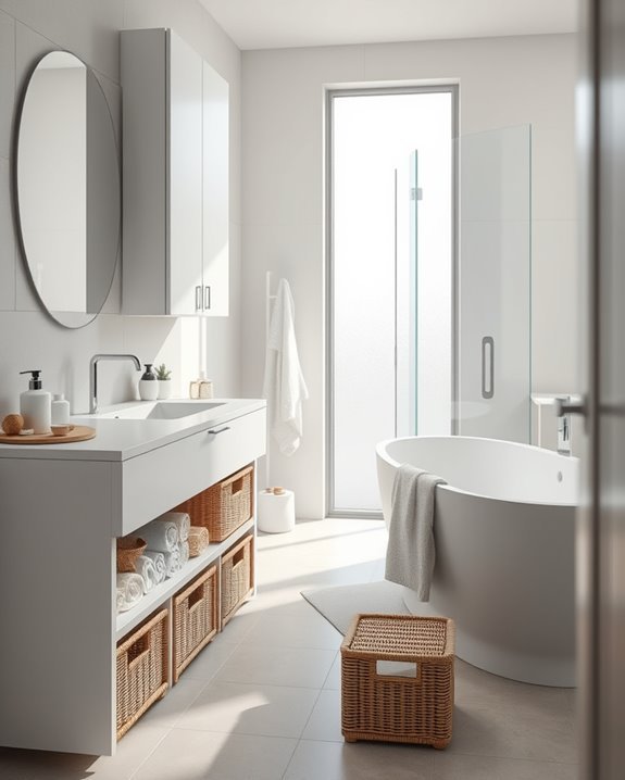 customizable bathroom storage solutions