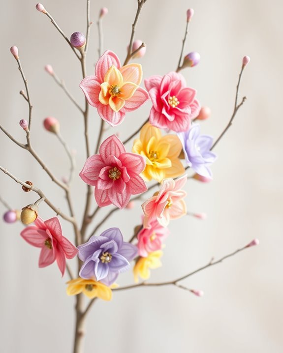 customizable fabric flower clips
