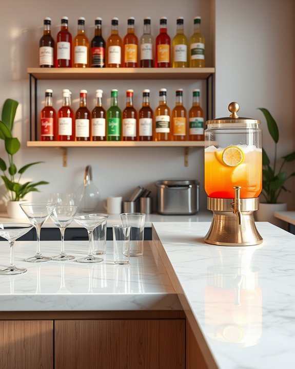 customizable interactive drink station