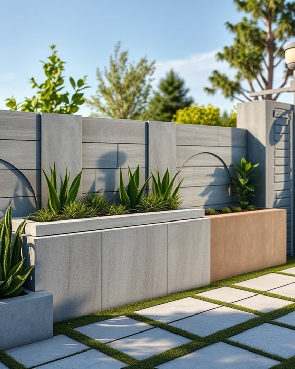 customizable outdoor concrete designs