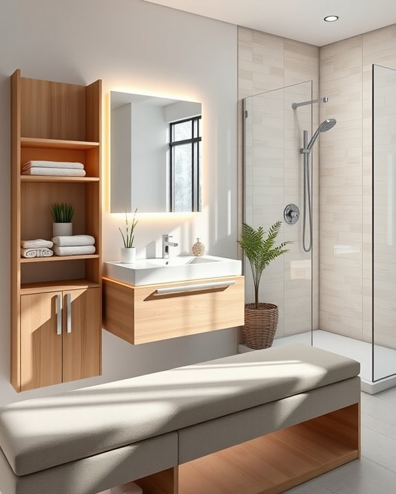 customized bathroom storage solutions