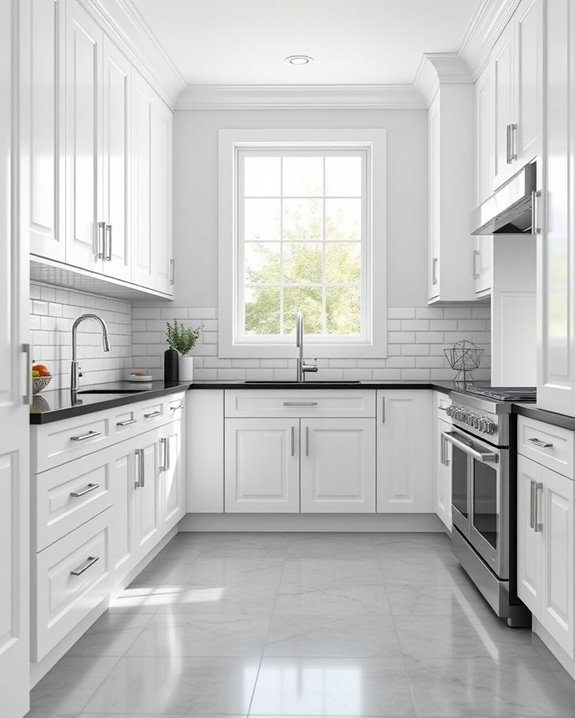 customized white cabinetry options