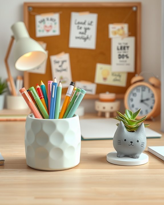 cute and functional workspace
