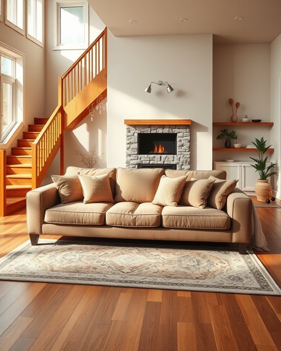 dark beige sofa integration