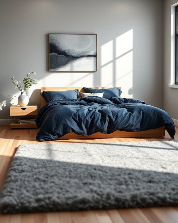 dark blue and light grey
