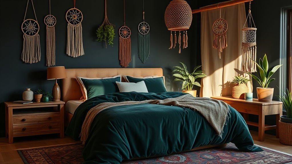 dark boho bedroom inspiration