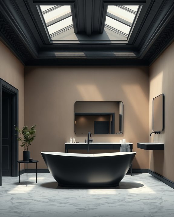 dark ceiling design elegance