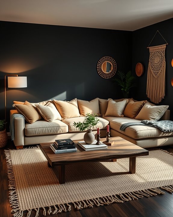 dark colors create contrast