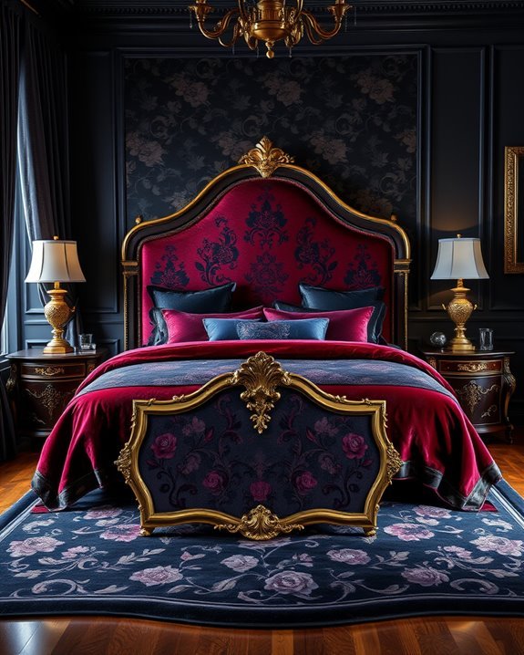 dark floral romantic ambiance