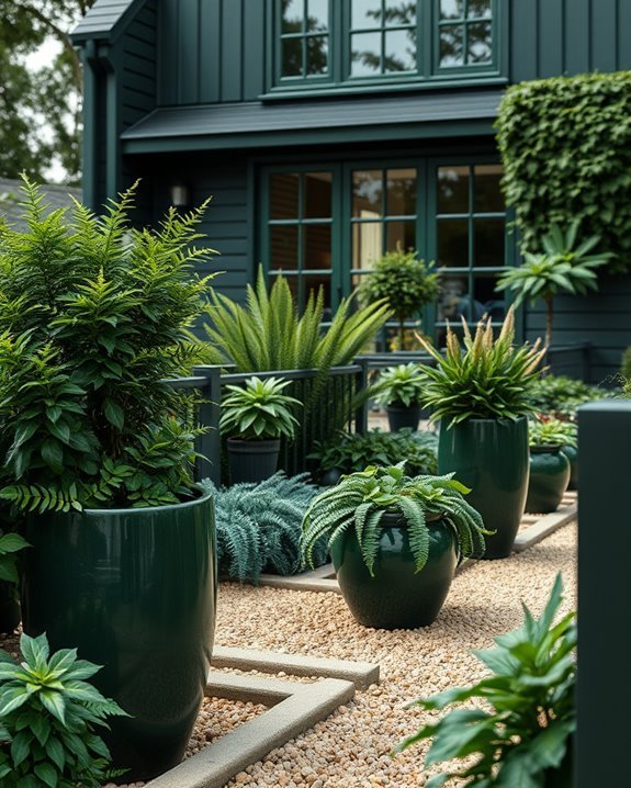 dark green outdoor serenity