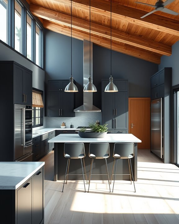 dark grey rustic elegance