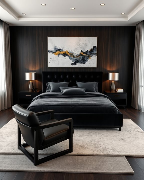 dark wood black elegance