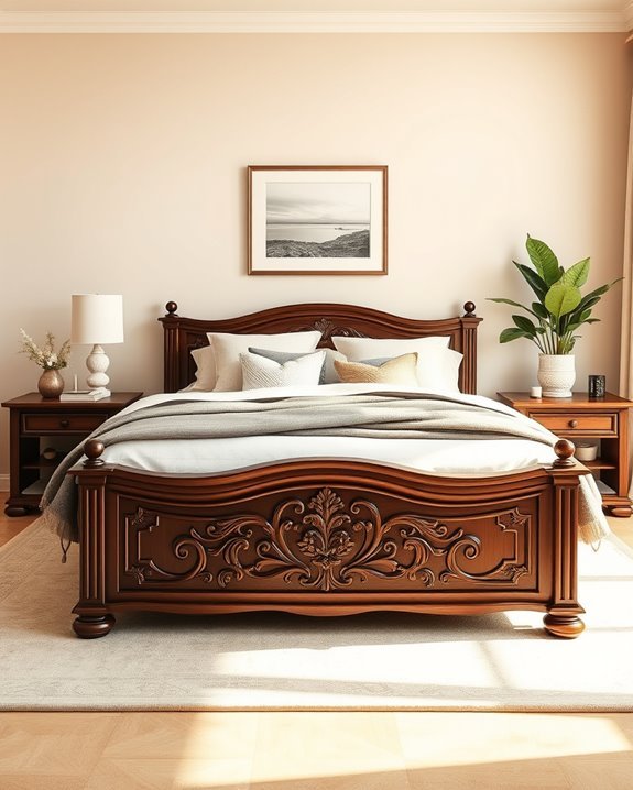 decorative footboards enhance bedrooms