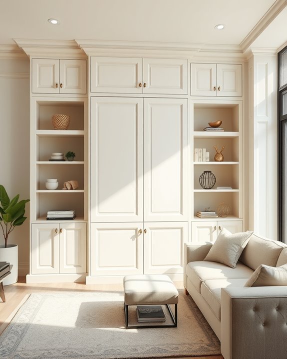 decorative paneling enhances organization