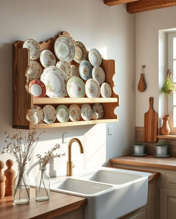 decorative plate racks enhance style