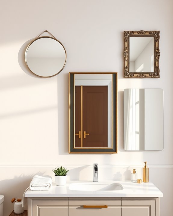 decorative wall mounted mirrors