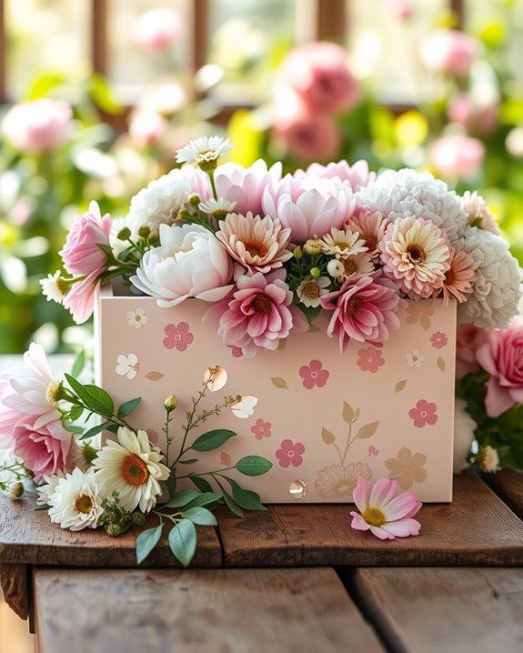 decoupage flower box project
