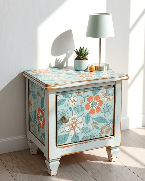 decoupage personalized nightstand project