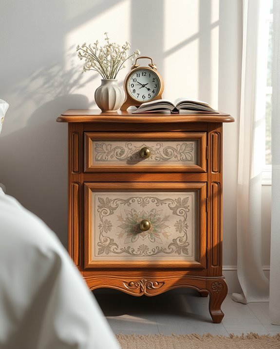 decoupage transformation for nightstand
