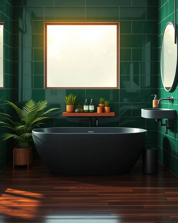 deep tropical green elegance
