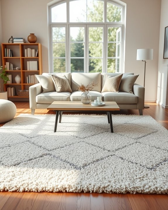 define spaces with rugs