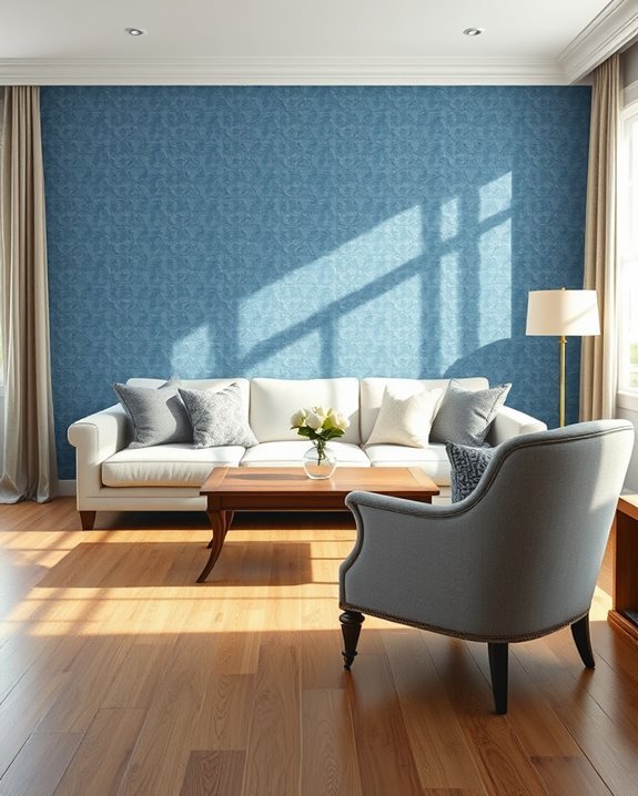 denim blue vintage decor