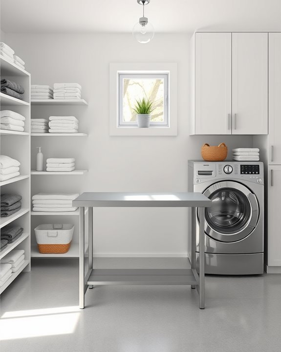 designated clothes folding table