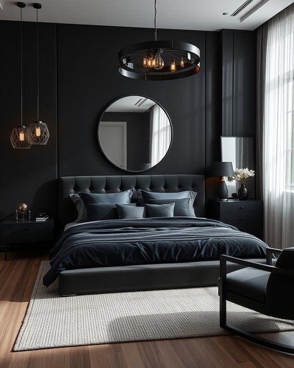 designer black lighting elegance