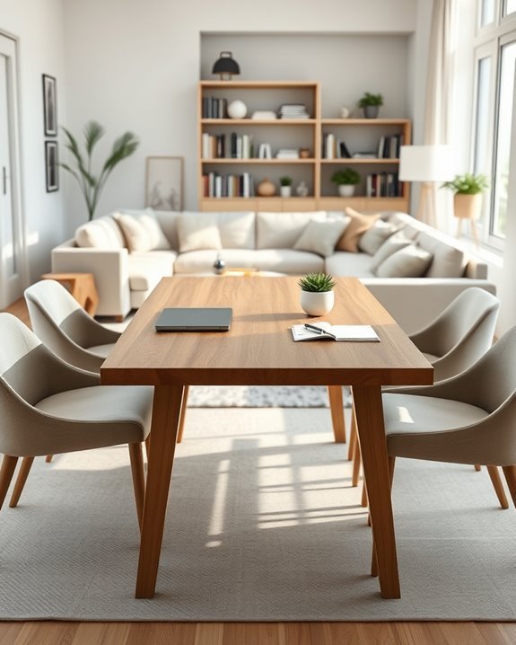 dining table workspace efficiency