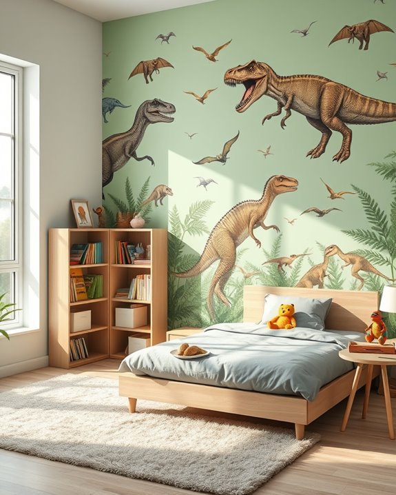 dinosaur themed children s room design