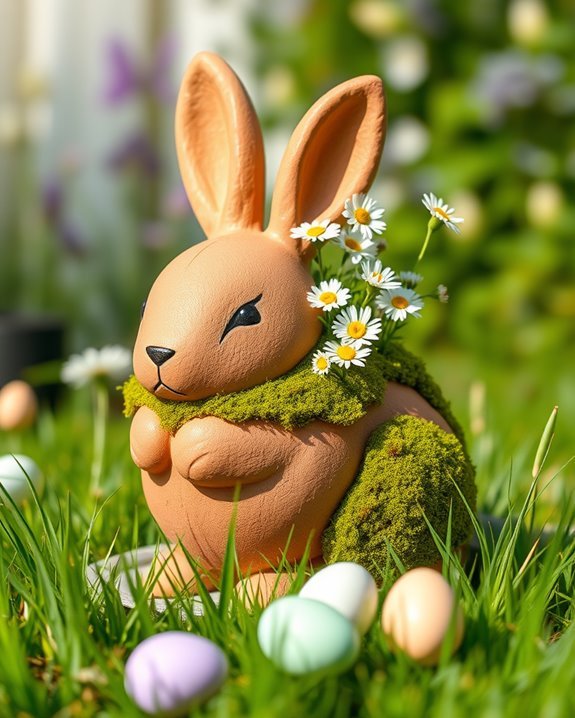 diy adorable bunny planters