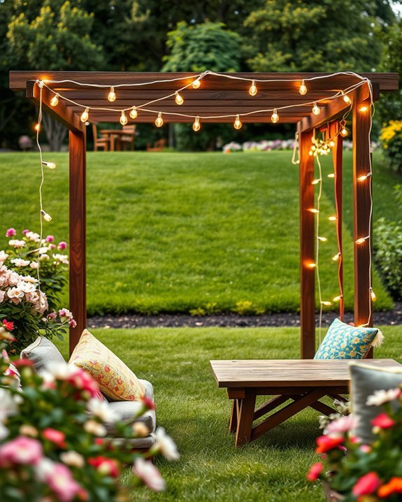 diy cafe lights frame