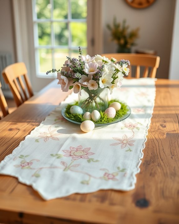 diy easter table runner