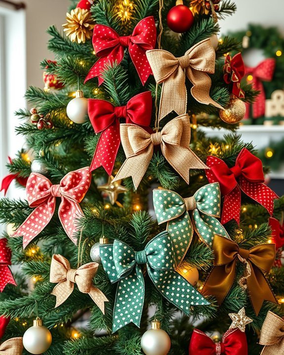 diy festive fabric bow