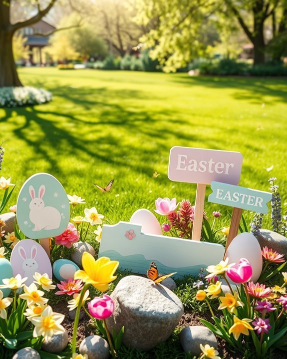 diy festive garden decorations