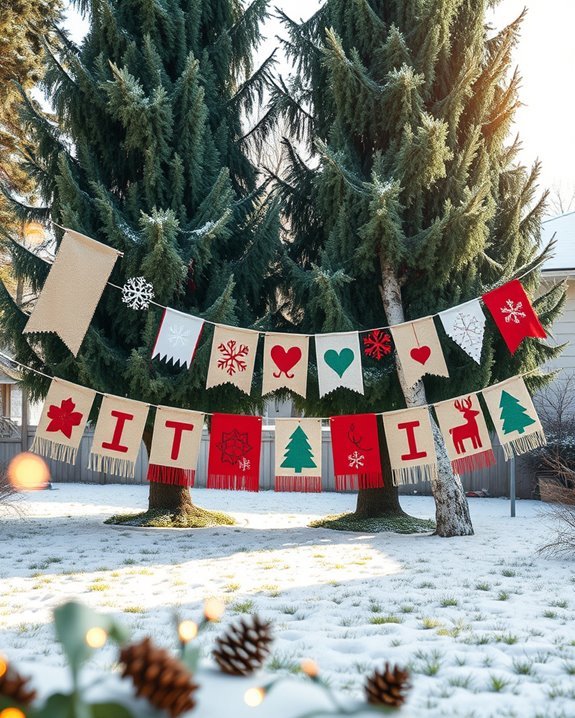 diy festive holiday banners