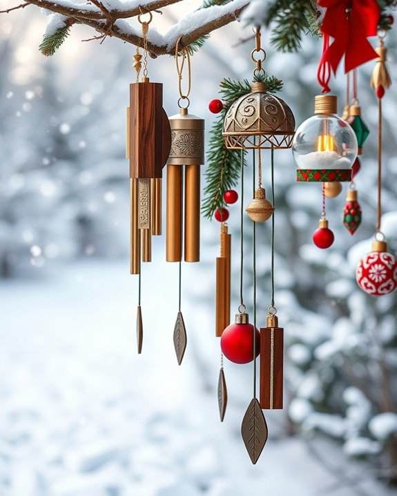 diy festive wind chimes