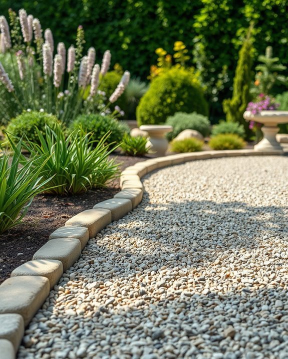 diy gravel patio edging