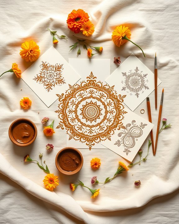 diy henna stencil designs
