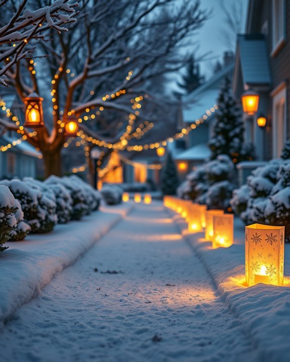 diy luminaries for holidays