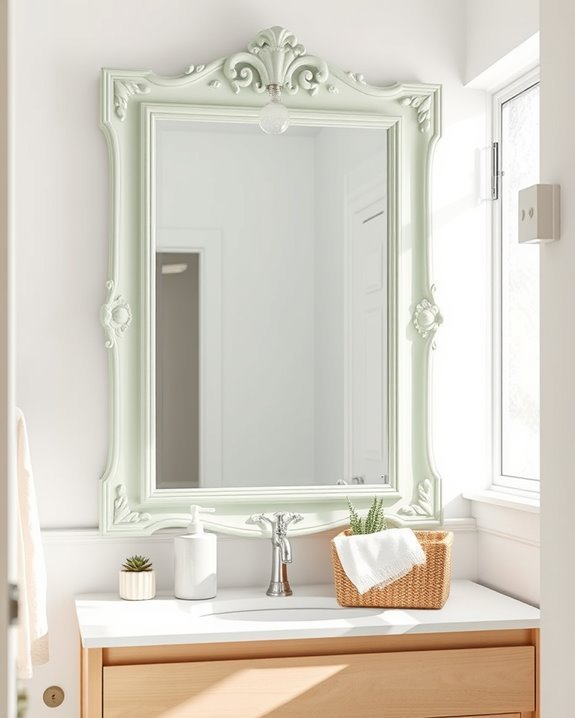 diy painted mirror frames