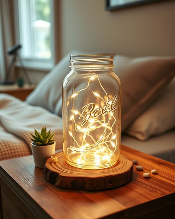 diy rustic mason jar lamps