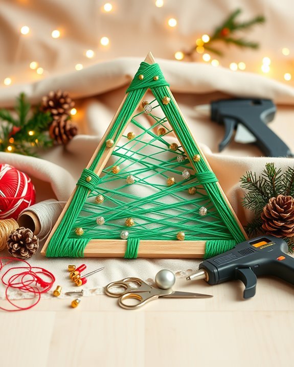 diy string art trees