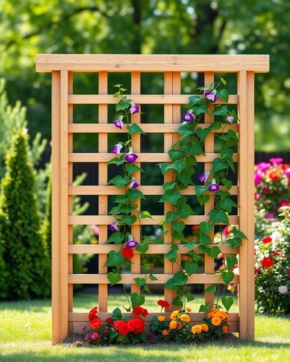diy trellis for climbing plants