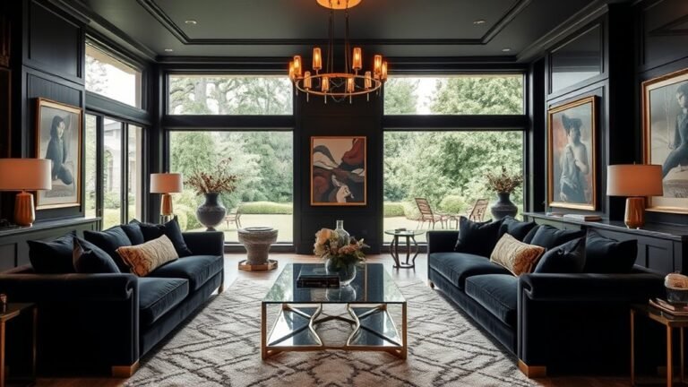 dramatic black luxury interiors