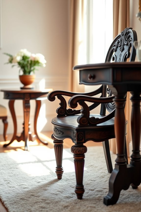dramatic darker wood finish