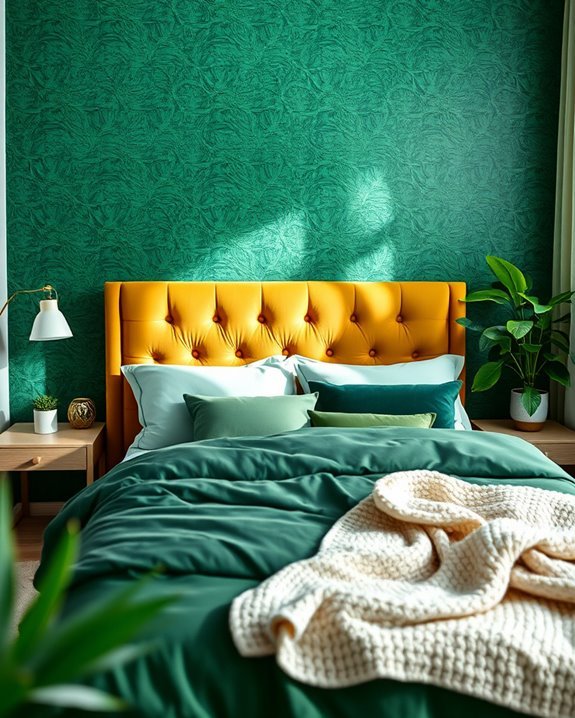 dramatic jewel tone decor