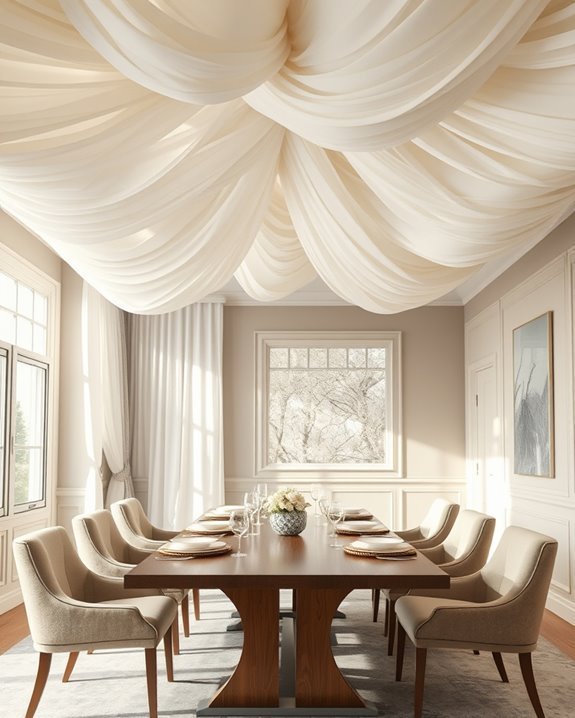 draped elegance enhances dining