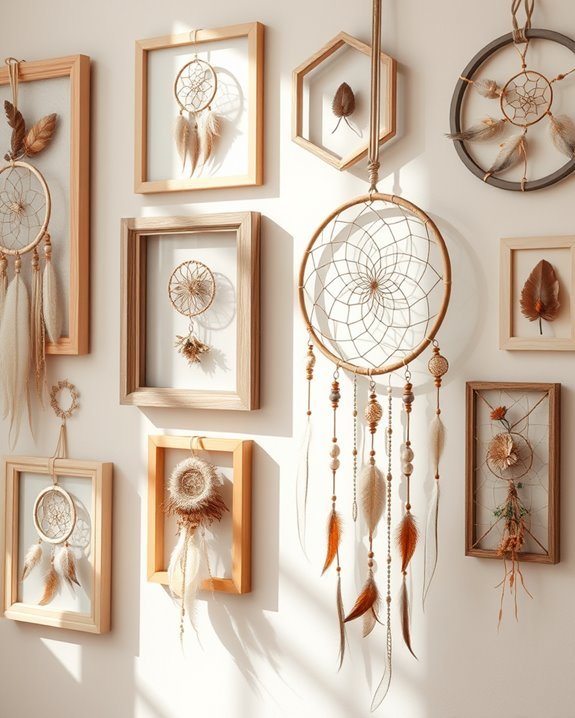 dreamcatcher frame diy decor
